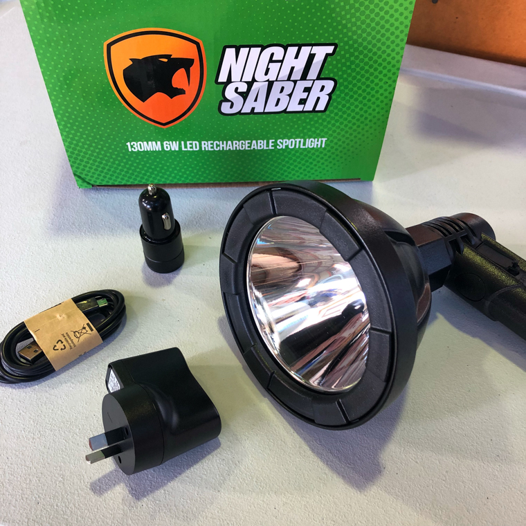 Night Saber 500 lumen spotlights Are Sold At Hendersons Ltd In Blenheim NZ